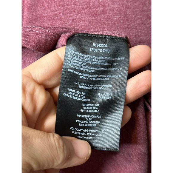 Volcom Skater Mini Dress Mauve Women's Small Spaghetti Strap Adjustable - Picture 7 of 10